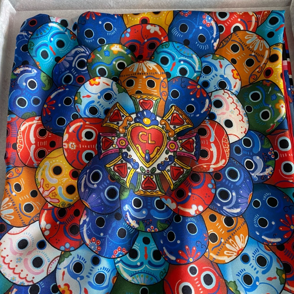 NW Christian Louboutin Silk Scarf